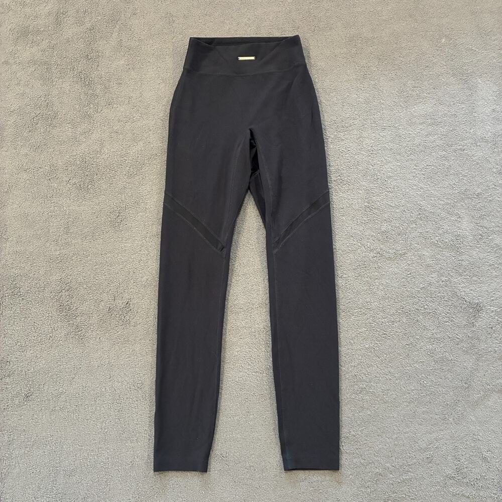 Gymshark Whitney Simmons Black Mesh Leggings Ruched Bum Leggings Women's Sz XS